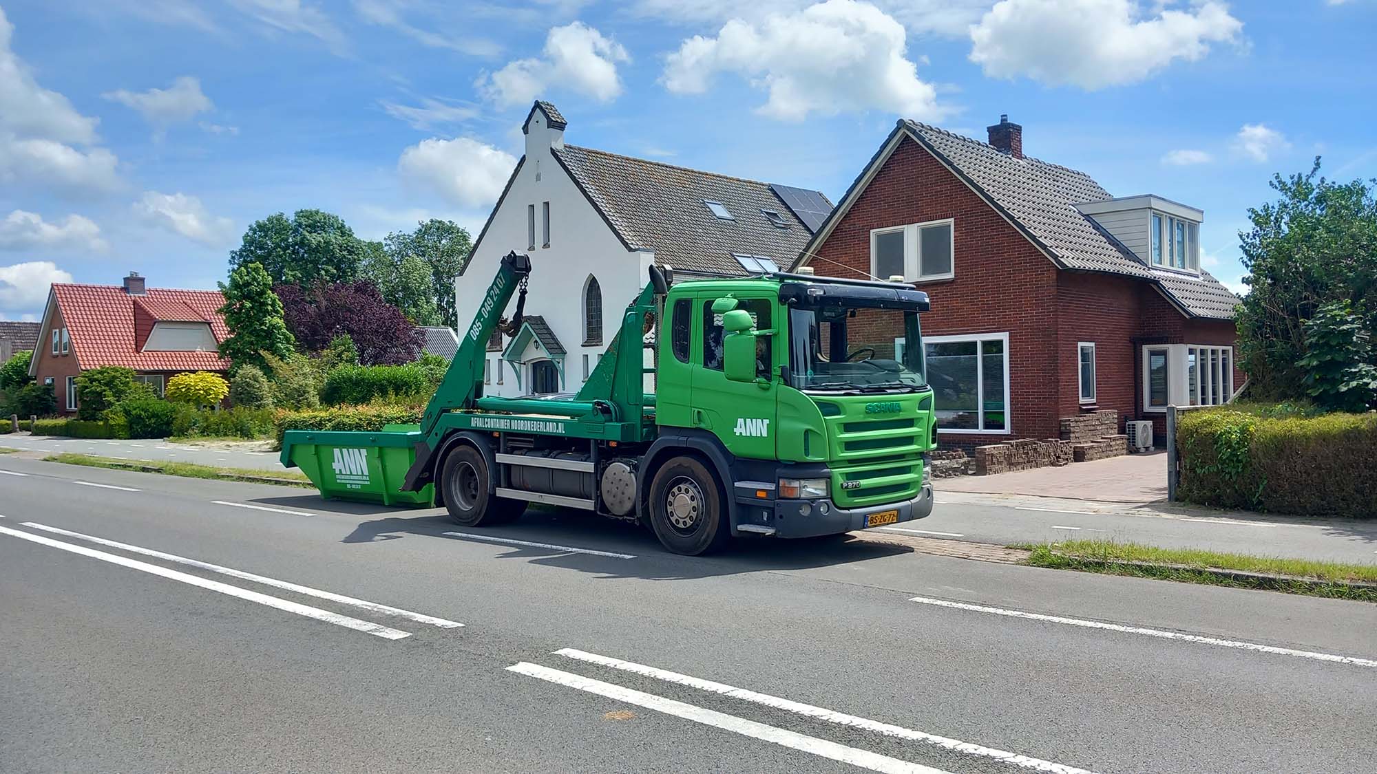 Afvalcontainer Noord Nederland afvalcontainer huren plattegrond